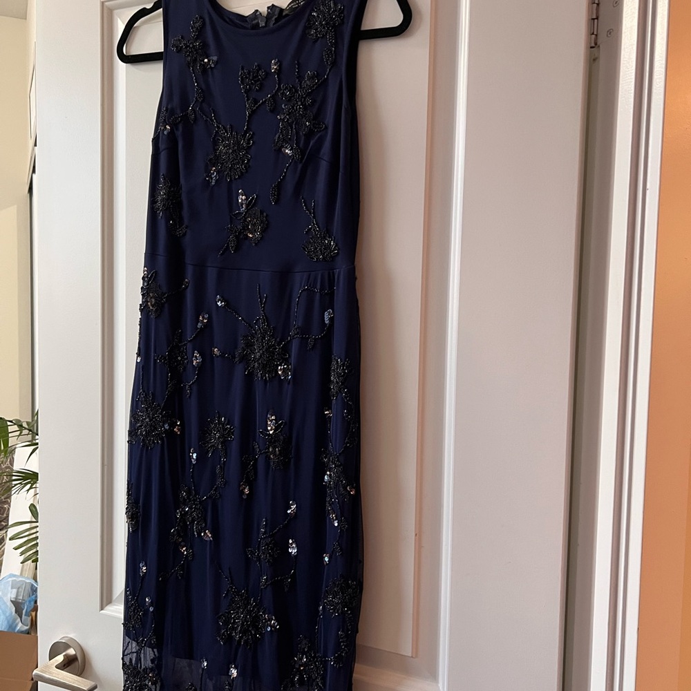 Dorothy Perkins Midnight Blue Embellished Midi Dress